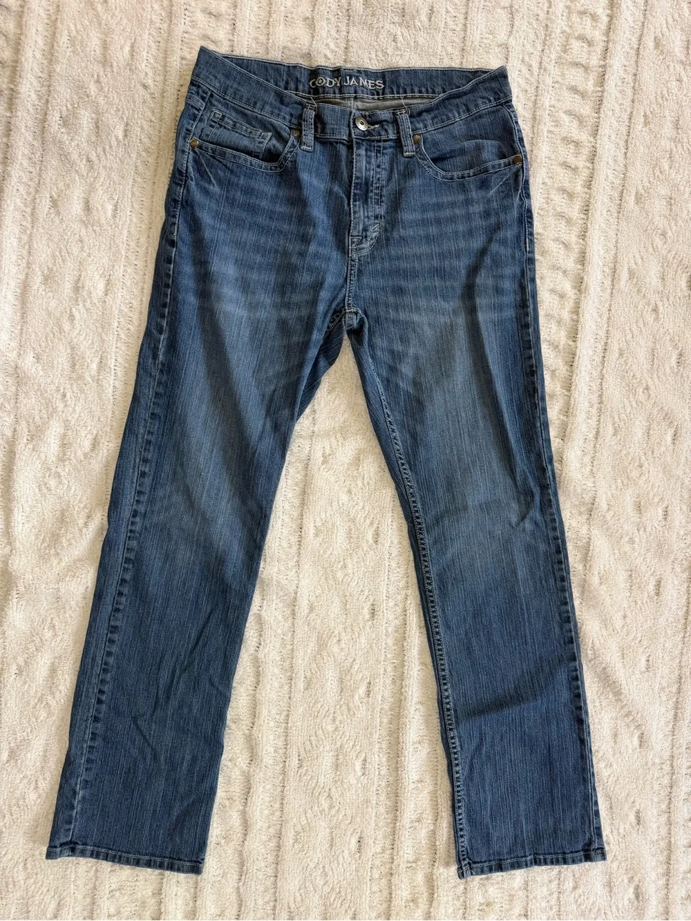 Cody James Straight Leg Jeans Medium Wash Western Denim Size 34x32